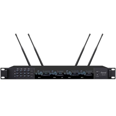 Roof R-214 Uhf 4'lü Kablosuz Mikrofon Receiver