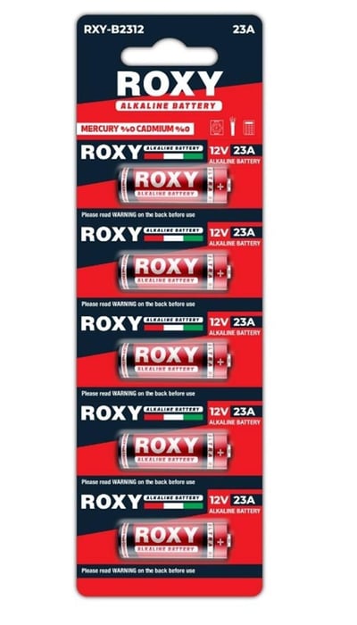 Roxy RXY-B2312 12V 23A Kalın Seri Alkalin Pil - 5'li Paket