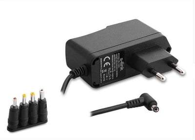 S-Link SL-126C 12 Volt 1 Amper 1.2 Metre Kablolu 5.5x2.1mm 4 Uçlu Üniversal Çok Uçlu Adaptör
