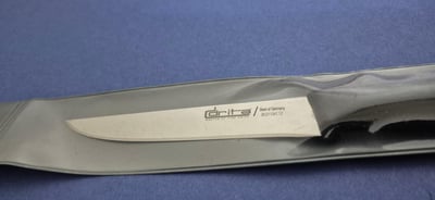 Sebze Bıçağı 12 cm Hulusi - Drita Bıçak Üstüne Dökme Moblen Saplı 20mm X 120mm X 1.5mm 11361.12 (SİYAH RENK)