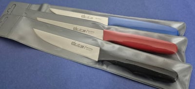 Sebze Bıçağı 12 cm Hulusi - Drita Bıçak Üstüne Dökme Moblen Saplı 20mm X 120mm X 1.5mm 11361.12 (SİYAH RENK)