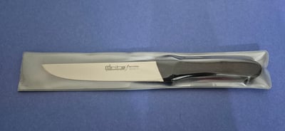 Sebze Bıçağı 15.7 cm Hulusi - Drita Bıçak Üstüne Dökme Moblen Saplı 26mm X 157mm X 2mm 11361.15 (SİYAH RENK)