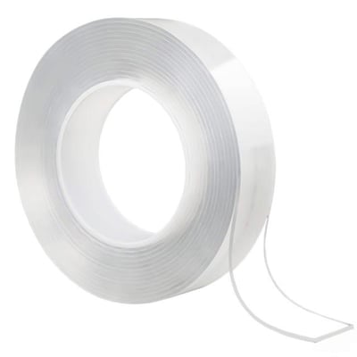 Sunup SN-24358 20mm 3 Metre Çift Taraflı Nano Teknoloji Süper Yapıştırıcı Şeffaf Bant