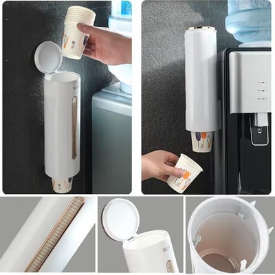 Sunup SN-27106 Kendinden Yapışkanlı Plastik - Karton Bardak Dispenseri