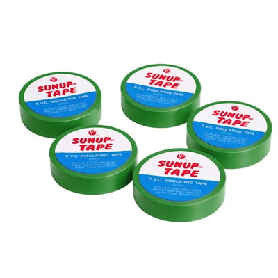 Sunup SN-27923 Yeşil 0.13x18mm İzole PVC Elektrik Yalıtım Bant (5li Paket)