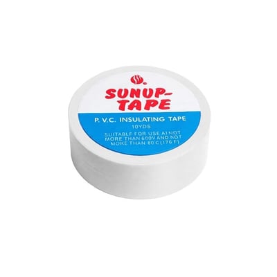 Sunup SN-27924 Beyaz 0.13x18mm İzole PVC Elektrik Yalıtım Bant (5li Paket)