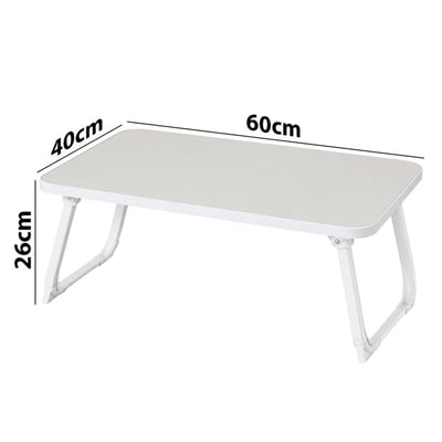 Sunup SN-29691 Katlanabilir Laptop Masası ve Yatak Koltuk Üzeri Tepsisi Beyaz 60x40cm