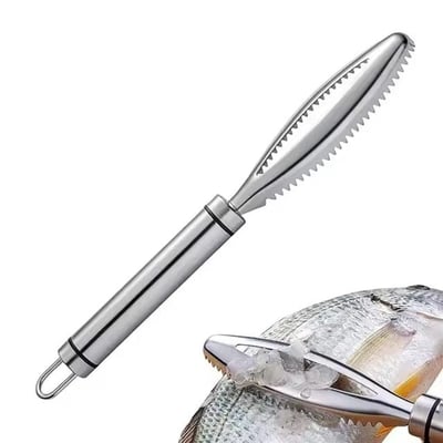 Sunup SN-29726 Profesyonel Paslanmaz Çelik Balık Pulu Kazıyıcı ve Çok Amaçlı Sebze Oyacağı 230mm