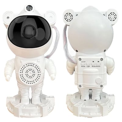 Sunup SN-30764 Astronot Galaxy Projektör Gece Lambası Uzaktan Kumandalı Bluetooth Hoparlörlü