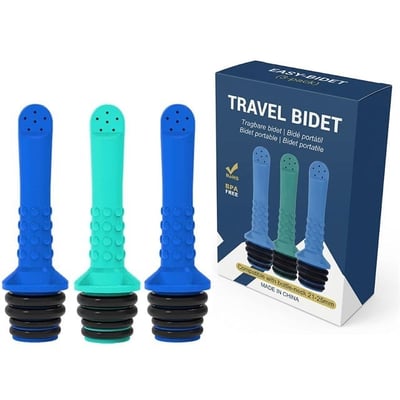 Sunup SN-37729 Pratik 21-25Mm Seyahat-Kamp Tipi 3lü Tuvalet Temizlenme Taharet Nozzle