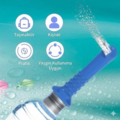 Sunup SN-37729 Pratik 21-25Mm Seyahat-Kamp Tipi 3lü Tuvalet Temizlenme Taharet Nozzle