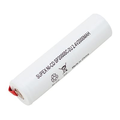 Supex Üst Üste Dik 2li 2.4V 2000mAh Süpürge Pili