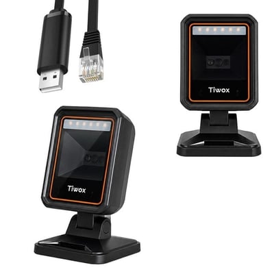 TIWOX VS-170 2D Karekod Kablolu USB Masaüstü Barkod Okuyucu