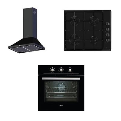 Teka Chef 3 Ankastre 3'Lü Set (Ocak + Fırın + Davlumbaz) - Ücretsiz Sevk