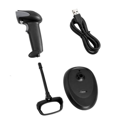 Tiwox VS-333 1D Lazer Kablolu USB Barkod Okuyucu + Stand