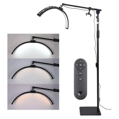 TrLed F-700B 70CM Zebra Elmas Desenli Ayaklı Profesyonel Güzellik Salonu Lambası
