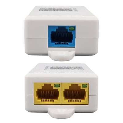 Uranium POE-RP12P Plastik Kasa 1 Port Poe Giriş Besleme + 2 Port Poe Çıkış 10/100 Poe Repeater