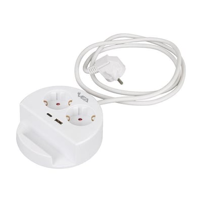 VE- G1102C 2li USB+ Type-C Girişli Anahtarlı 1.5 Metre Grup Priz