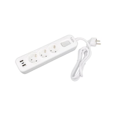 Vea VE-NOVA103U A Class 3lü 2 Usbli Anahtarlı 1.5 Metre Akım Korumalı Priz