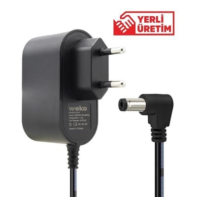 Weko WK-21690 9 Volt 1 Amper 5.5*2.5 Mm Uçlu Priz Tipi Adaptör