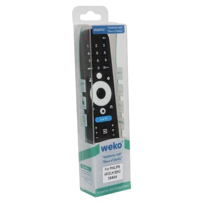 Weko Philips-Arçelik-Beko-Onvo Ses Komutsuz Live TV-Netflix-Youtube-Prime Video-Disney-Audio Akıllı TV Kumanda