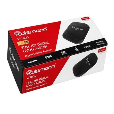 Wismann Tiny Plus W1000 8000 Kanal TKGS Destekli Full HD USB HDMI Dijital Mini Uydu Alıcısı