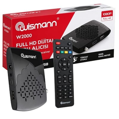 Wismann W2000 Full HD Dijital Mini Uydu Alıcısı HDMI TKGS 8000 Kanal Hafızalı