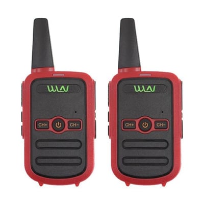 Wln KD-C51 16 Kanal 3-5 Km Kırmızı Kasa İkili Telsiz (Şarj Aleti Dahil)