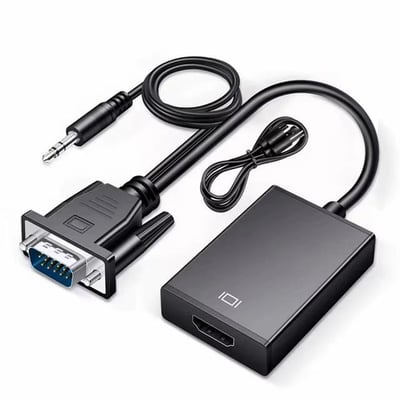 X-Level XCC7804 Ses Girişli VGA TO HDMI Dönüştürücü (45 CM AUX Kablo 15 CM VGA Kablo)