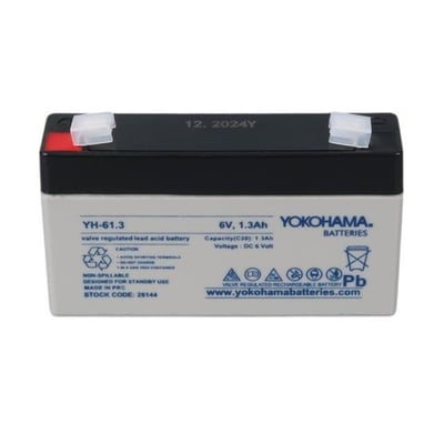 Yokohama YH-61.3 6 Volt - 1.3 Amper Akü (98x25x52 mm)