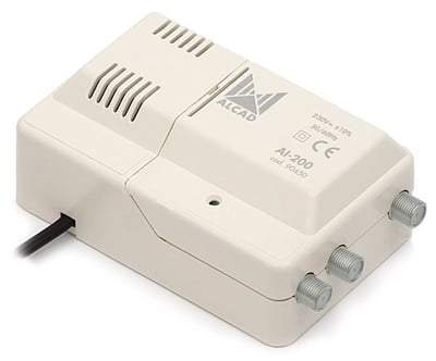 ALCAD AI-200 UHF/VHF Kablo TV Anten Yükselticisi (24 dB)