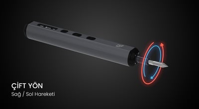 ALPSMART AS176 Hassas Şarjlı 76 Parça Tornavida Vidalama ve Delme Seti