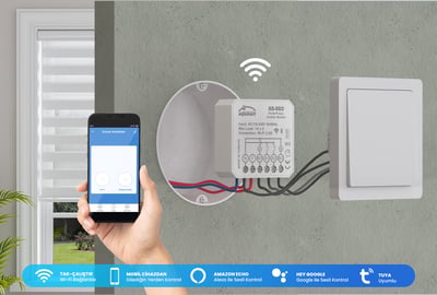 Alpsmart AS-860 Akıllı Wi-Fi Perde / Stor v Panjur Anahtar Modülü