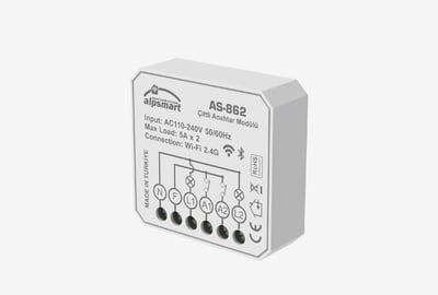 Alpsmart  AS-862 Çiftli Akıllı Wi-Fi Anahtar Modülü