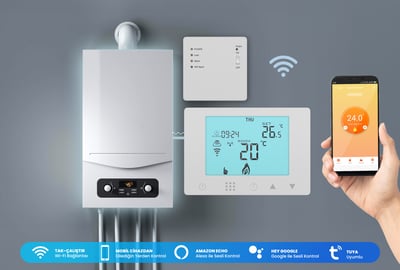 Alpsmart AS-882K Akıllı Wi-Fi Taşınabilir Kombi Kontrol Termostatı