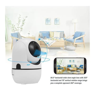 Alpsmart AS680-IP Akıllı WiFi IP Kamera 2MP 360° Panoramik Kamera