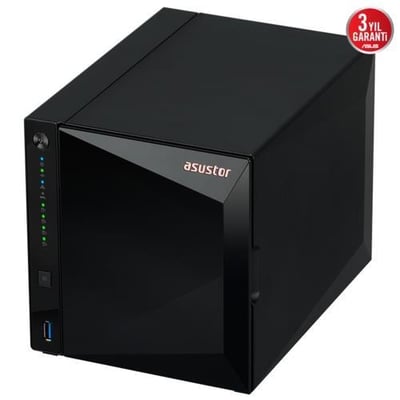 Asustor AS3304T V2 4Disk Yuvalı(4x22TB) Nas Cihazı  2GB DDR4, 2.5 GbE x 1, USB 3.2 x 3