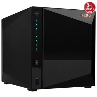 Asustor AS3304T V2 4Disk Yuvalı(4x22TB) Nas Cihazı  2GB DDR4, 2.5 GbE x 1, USB 3.2 x 3