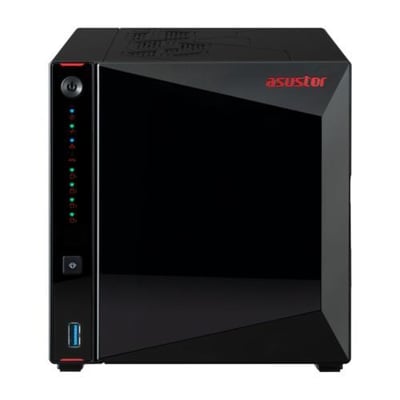 ASUSTOR AS5404T 4 Disk Yuvalı NAS | 4GB DDR4, 2.5GbE x2, HDMI2.0b, 4x24TB Destek