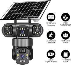 Avenir AV-S421 4mp 2 Kameralı Solar Ptz 4g Sim Kartlı Kamera