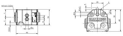 Balluff BNS01NN-BNS 819-B02-D08-40-11 Mekanik 2 konumlu Limit Switch