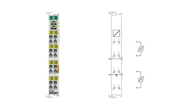 Beckhoff EL3104 | 4 Kanal ±10 V 16 Bit Analog Giriş Terminali | EtherCAT | 073857