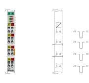Beckhoff EL3314 EtherCAT Terminal 4 Kanal Termokupl Analog Giriş Modülü
