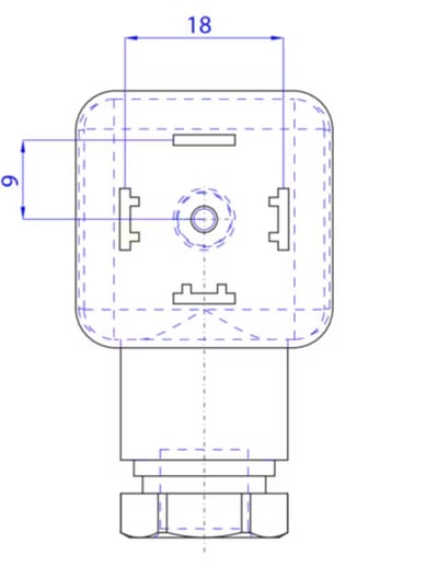 Burkert 314825 Tip 2518 Valf Soketi Ledli Varistörlü 200-240V AC/DC
