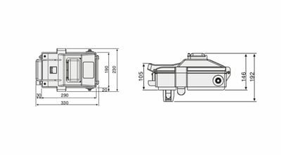 Eae 3030310 KOP Busbar Çıkış Alma Kutusu 80A (Boş)