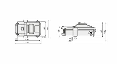 EAE 3030309 KOP Busbar Çıkış Alma Kutusu 40A (Boş)