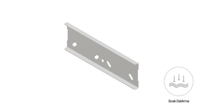 EAE 60 CT 200 Kablo Kanalı Ek Elemanı 1.2 mm Galvaniz
