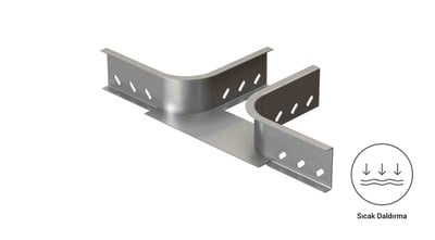 EAE 60 CTE 100 Yarım T Yatay Dönüş Modülü 1.2 mm Galvaniz