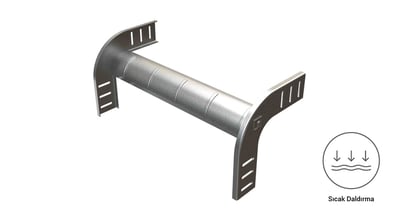 EAE 60 CTE 500 Dış Bükey Dönüş Modülü 1.5 mm Galvaniz