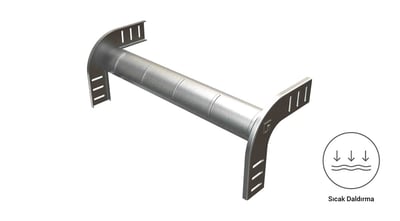 EAE 60 CTE 600 Dış Bükey Dönüş Modülü 1.5 mm Galvaniz